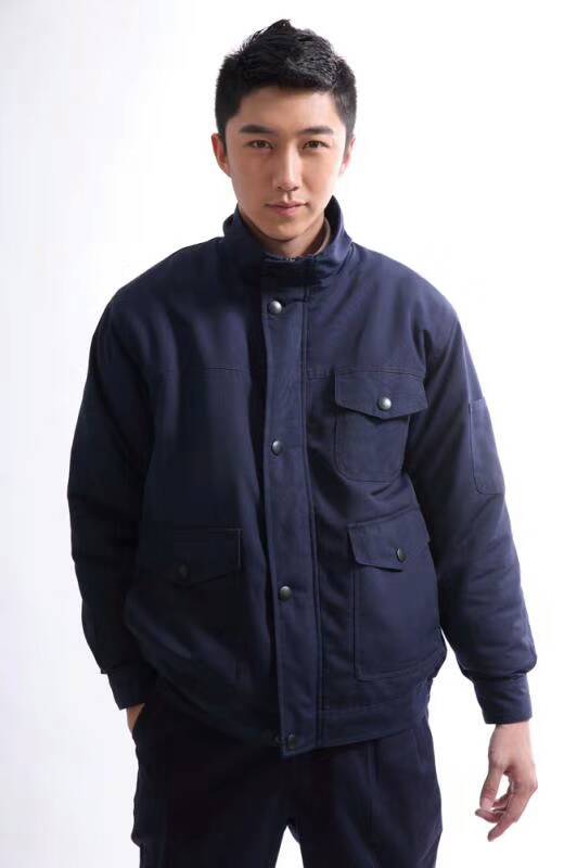 男士藏青色長(zhǎng)袖工作服C149